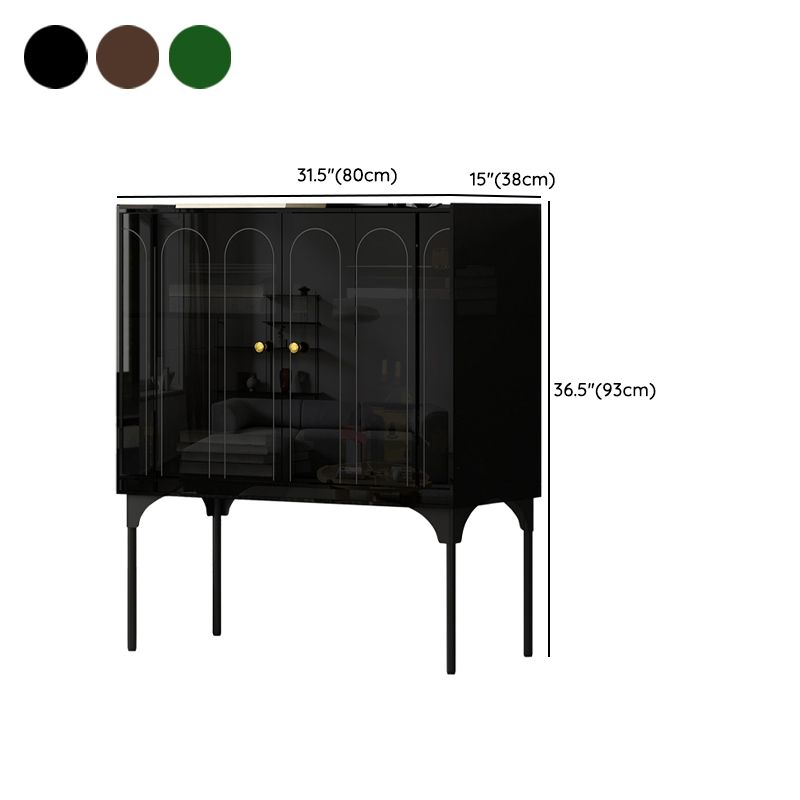 Moderno soggiorno acrilico cabinet di sideboard di credone largo 15 pollici