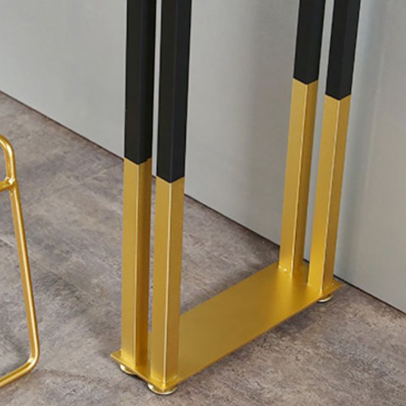 Stone Top Counter Table Metal Base 42-inch Height Nordic Bar Table Clearhalo 'Bar Furniture' 'Bar Tables' 'bar_tables' 'furn' 'furn_bar_tables' 'Furniture' 'furniture_bar_tables' 'Kitchen & Dining Furniture' 1200x1200_a0626f99-5d2d-4a3d-a4a2-5ec523bb62c6