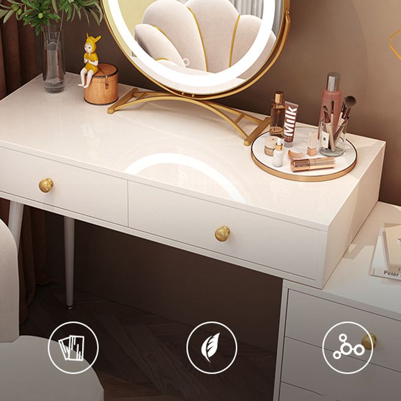 Moderno set da toeletta da letto per cambio in legno in legno bianco moderno