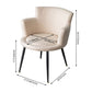 Contemporary Style Upholstered Single Side Chair Solid Back Arm Dining Chair Clearhalo ' kitchen&dining_furn' 'Dining Chairs' 'Dining Tables & Seating' 'dining_chair' 'furn' 'furn_dining_chair' 'Furniture' 'furniture_dining_chair' 'Kitchen & Dining Furniture' 'kitchen' 1200x1200_a065782f-63ee-4ce9-9461-cdc2308ddd03