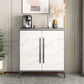 Stone Kitchen Sideboard Cabinet Modern Server Cabinet with Storage Clearhalo 'buffet_sideboard' 'Buffets & Sideboards' 'Furniture' 'furniture_buffet_sideboard' 'Kitchen & Dining Furniture' 1200x1200_a0664b73-5daf-4578-a906-d01f1bba69cb