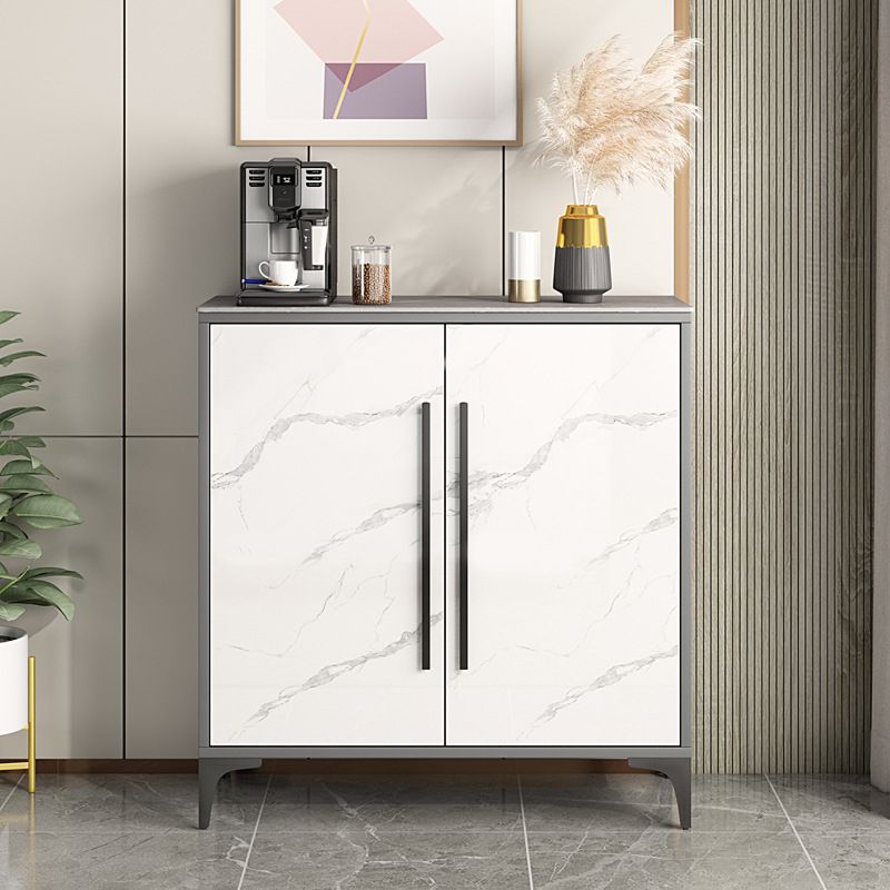 Stone Kitchen Sideboard Cabinet Modern Server Cabinet with Storage Clearhalo 'buffet_sideboard' 'Buffets & Sideboards' 'Furniture' 'furniture_buffet_sideboard' 'Kitchen & Dining Furniture' 1200x1200_a0664b73-5daf-4578-a906-d01f1bba69cb