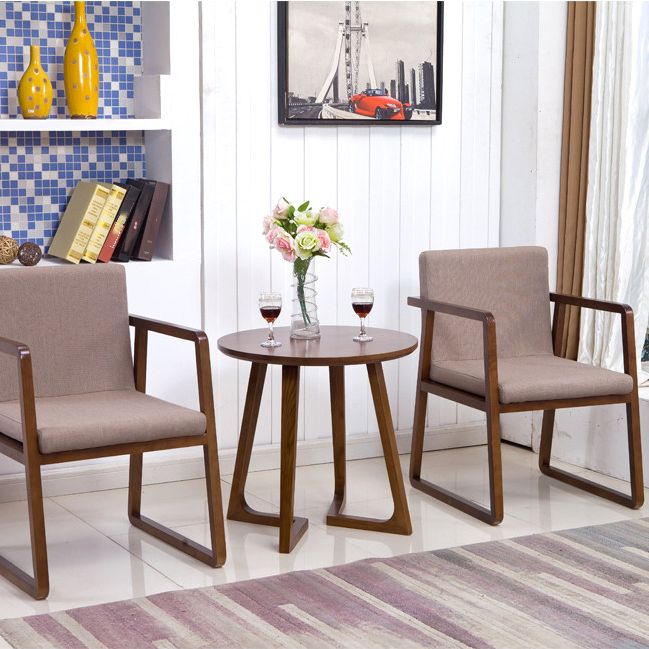 Traditional Wood Dining Side Chair Home Solid Back Dining Chair with Arm Clearhalo ' kitchen&dining_furn' 'Dining Chairs' 'Dining Tables & Seating' 'dining_chair' 'furn' 'furn_dining_chair' 'Furniture' 'furniture_dining_chair' 'Kitchen & Dining Furniture' 'kitchen' 1200x1200_a06692b0-54af-4d64-a86e-41efa073773c