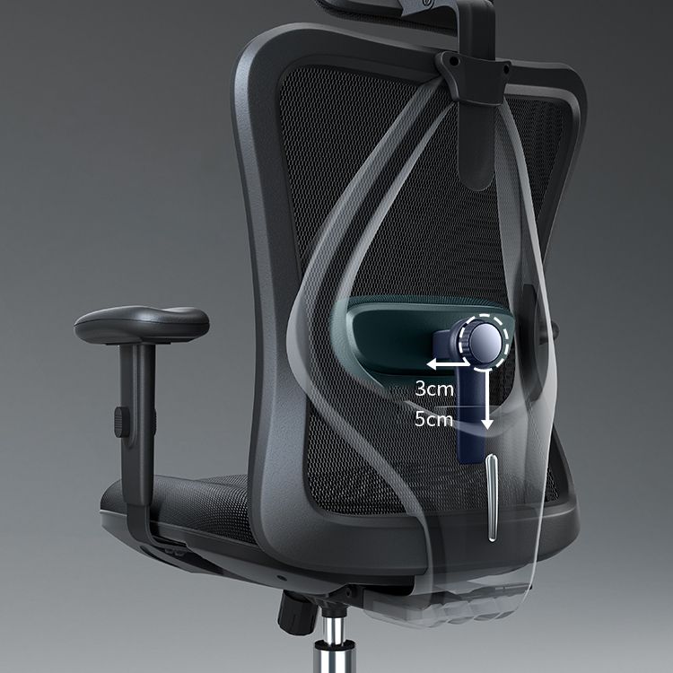 High Back Office Chair With Sponge Seat Fixed/Adjustable Arm Office Chair Clearhalo 'furn' 'furn_office_chair' 'Furniture' 'furniture_office_chair' 'Office Chairs' 'Office Furniture' 'office_chair' 1200x1200_a0669c27-b603-4d36-a7d8-e84c4e1f9d53