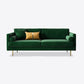 Velvet 2/3-Seat Mid-Century Modern 31.5" Wide Square Arm Sofa Clearhalo 'furn' 'furn_sofas' 'Furniture' 'furniture_sofas' 'kitchen' 'kitchen_sofas' 'Living Room Furniture' 'Sofa' 'sofas' 1200x1200_a066fd99-f20a-4a0e-bb4b-d9c196cdf23b