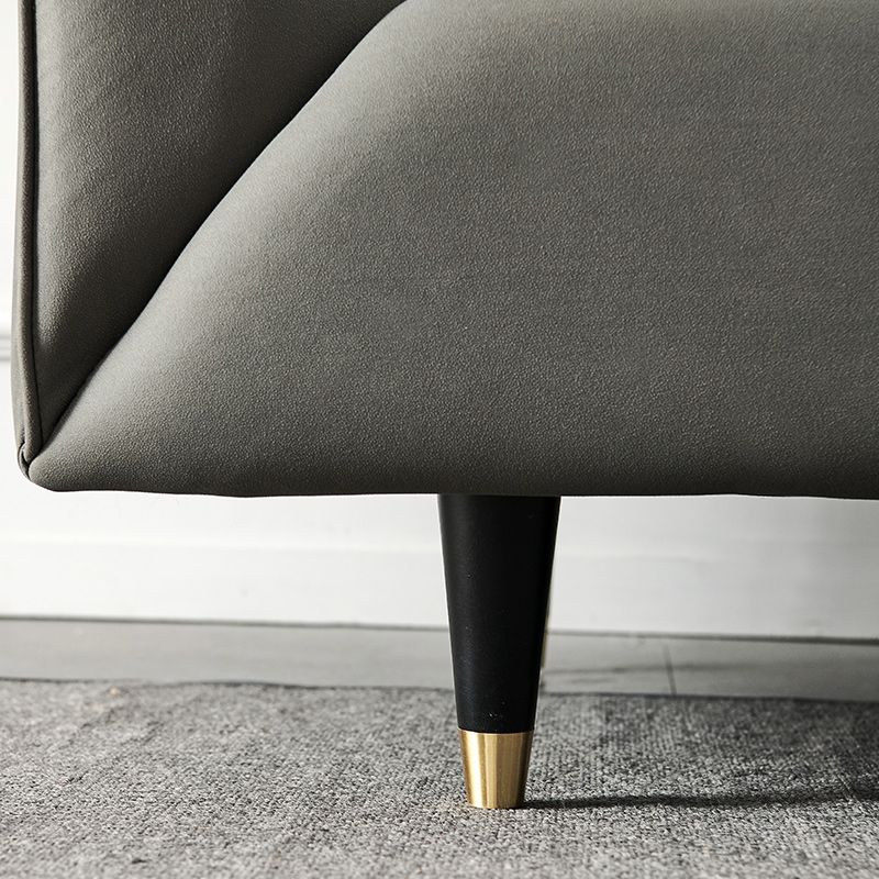 Ultra-Modern Tight Back Tuxedo Arm Stainless steel Legs Sofa with Stain Resistant Clearhalo 'furn' 'furn_sofas' 'Furniture' 'furniture_sofas' 'kitchen' 'kitchen_sofas' 'Living Room Furniture' 'Sofa' 'sofas' 1200x1200_a0675c57-aff5-4813-8592-bda694da24a4