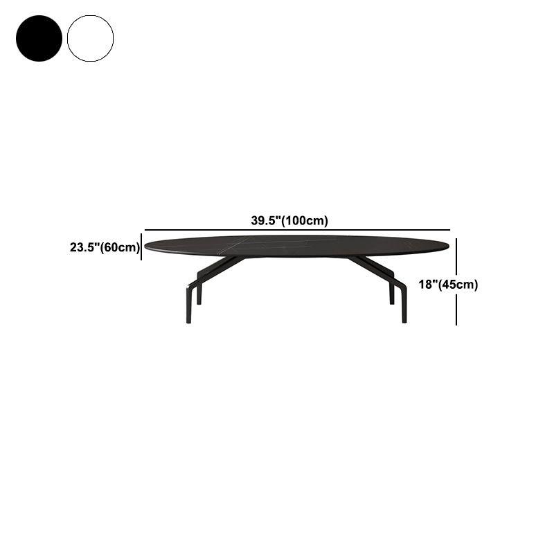 Glam Slate Coffee Cocktail Table 4 Legs Cocktail Table for Living Room Clearhalo 'Coffee & Accent Tables' 'Coffee Tables' 'coffee_tables' 'furn' 'furn_coffee_tables' 'Furniture' 'Living Room Furniture' 1200x1200_a06bf21f-65e5-41ff-83c7-9b97fa3f3e00
