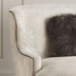 Chaise longue rembourrée de campagne française, chaise longue en micro-velours