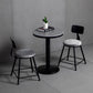 1/2/3 Pieces Industrial Iron Bar Table Set Round Bistro Set with Grey Stone Top Clearhalo 'Bar Furniture' 'furn' 'furn_home_bar_bar_sets' 'Furniture' 'Home Bars & Bar Sets' 'home_bar_bar_sets' 'Kitchen & Dining Furniture' 1200x1200_a06d705a-ddd7-4546-a216-578c43b5fb45