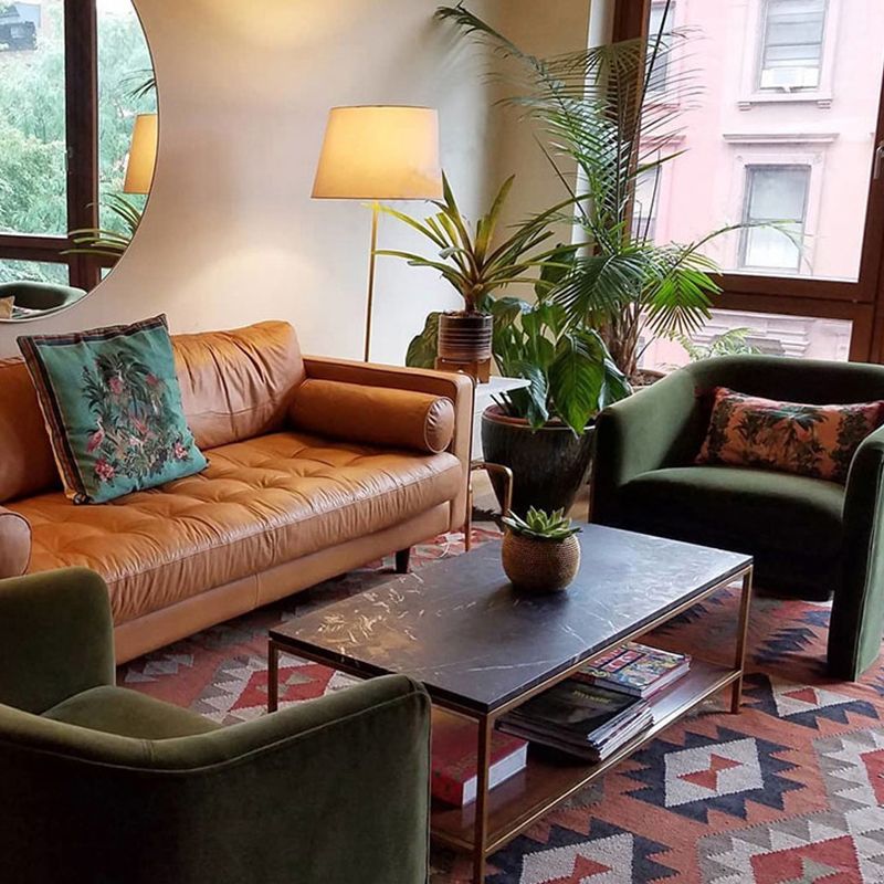 American Traditional Genuine Leather Cushions Sofa 33.46"High Square Arm Sofa,Dark Brown Clearhalo 'furn' 'furn_sofas' 'Furniture' 'furniture_sofas' 'kitchen' 'kitchen_sofas' 'Living Room Furniture' 'Sofa' 'sofas' 1200x1200_a06e2a1a-3990-4eee-8a95-710a7c858756