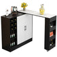 Rectangle Counter Height Table Modern Bar Dining Table with Shelves Clearhalo 'Bar Furniture' 'Bar Tables' 'bar_tables' 'furn' 'furn_bar_tables' 'Furniture' 'Kitchen & Dining Furniture' 1200x1200_a06fa4bd-70e9-4237-8446-bb15aeff3d83