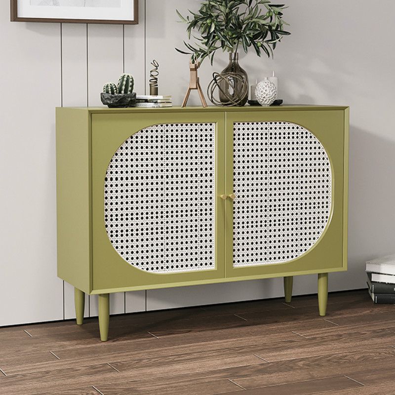 Modern Style Rectangle Side Board 39.4"L Home Wooden Sideboard Clearhalo 'buffet_sideboard' 'Buffets & Sideboards' 'furn' 'furn_buffet_sideboard' 'Furniture' 'Kitchen & Dining Furniture' 1200x1200_a06fbb74-e4a0-4fa6-8fc5-1e54fcfad208