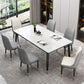 Traditional Luxury Rectangle Dining Room Table Sintered Stone Table with 4 Black Legs Clearhalo ' dining_table' 'Dining Tables & Seating' 'Dining Tables' 'furn' 'furn_dining_table' 'Furniture' 'furniture_dining_table' 'Kitchen & Dining Furniture' 'kitchen&dining_furn' 'kitchen' 'kitchen_dining_table' 1200x1200_a0707bba-8e7c-42a3-ac06-35e6fae9574a