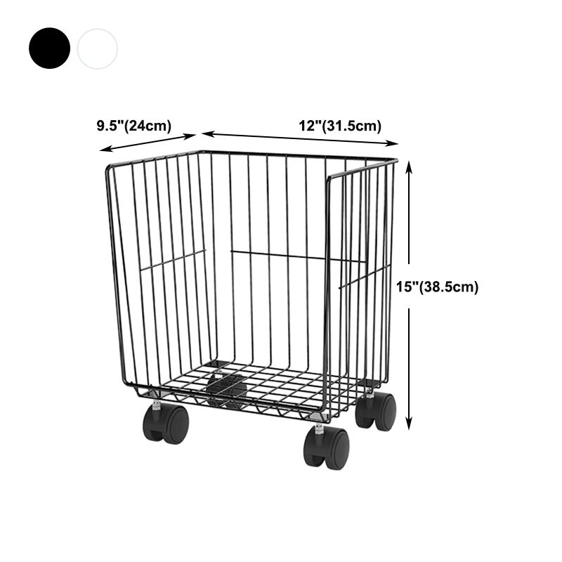 Estantería de estilo moderno estantería de metal de espalda cerrada con ruedas de lanzador para uso en el hogar