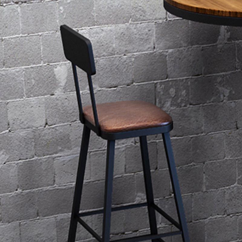 Industrial Solid Wood Bar Table Set 1/2/3/7 Pieces Counter Table with Upholstered Stools Clearhalo 'Bar Furniture' 'furn' 'furn_home_bar_bar_sets' 'Furniture' 'Home Bars & Bar Sets' 'home_bar_bar_sets' 'Kitchen & Dining Furniture' 1200x1200_a07748c3-2db8-4764-8a9b-235a7e1c2553