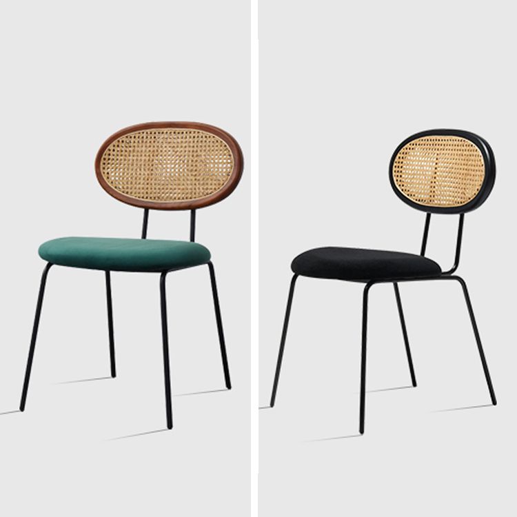 Upholstered Side Chairs Industrial Armless Open Back Dining Side Chair Clearhalo 'Dining Chairs' 'Dining Tables & Seating' 'dining_chair' 'furn' 'furn_dining_chair' 'Furniture' 'Kitchen & Dining Furniture' 1200x1200_a0786763-f083-46aa-a61b-58571f0c99e8