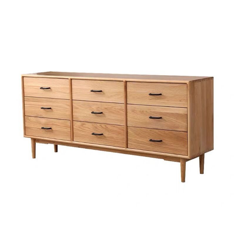 Modern Chest Rectangle Solid Wood 9 - Drawer Straight Legs Accent Chest Clearhalo 'Cabinets & Chests' 'cabinets_chests' 'furn' 'furn_cabinets_chests' 'Furniture' 'Living Room Furniture' 1200x1200_a079417e-a205-4d56-bfac-0a5e54c369f4