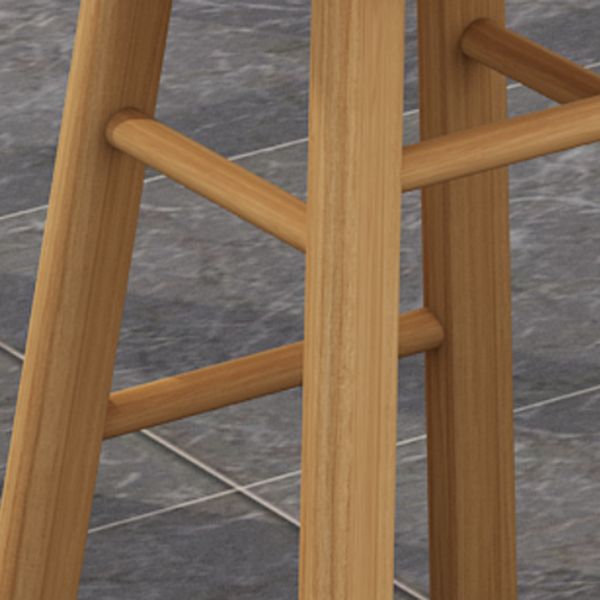 Modern Armless Backless Counter Stool Wood Kitchen Bar Stool with Seat and Pedal Clearhalo 'Bar Furniture' 'Bar Stools' 'bar_stools' 'furn' 'furn_bar_stools' 'Furniture' 'furniture_bar_stools' 'Kitchen & Dining Furniture' 1200x1200_a07b40f4-efff-484a-9287-e140988adf89