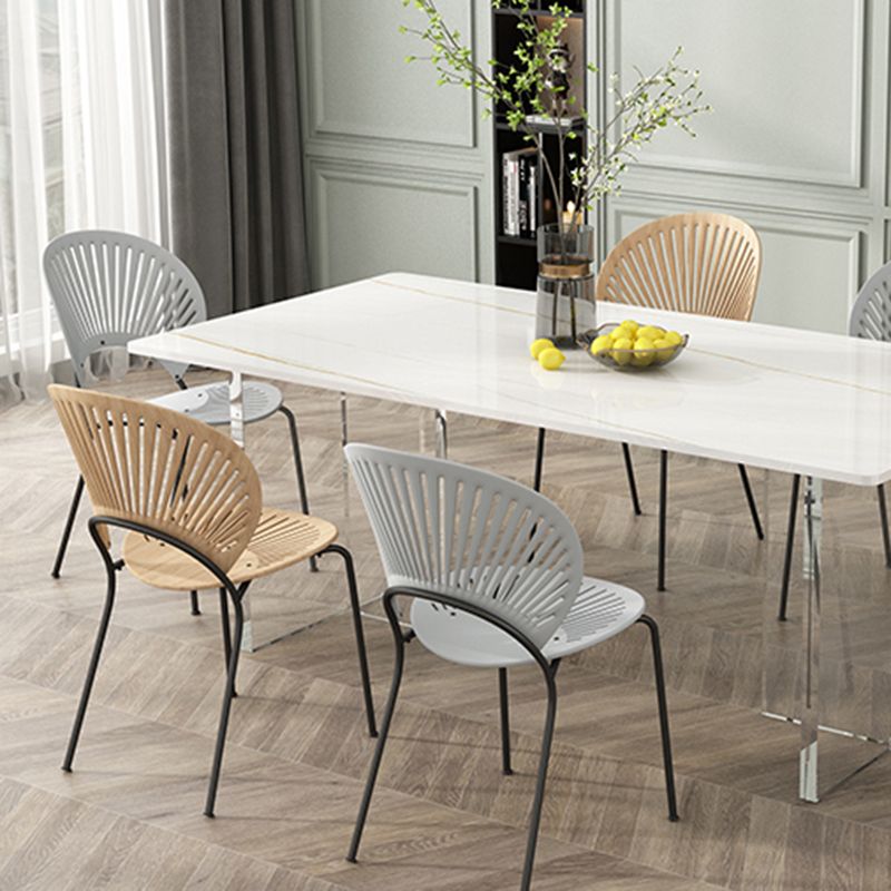 Contemporary Dinette Table Rectangle Stone Dining Table for Dining Room Clearhalo 'Dining Tables & Seating' 'Dining Tables' 'dining_table' 'furn' 'furn_dining_table' 'Furniture' 'Kitchen & Dining Furniture' 1200x1200_a07c8511-5625-4eb0-8f41-f1b0f6649714