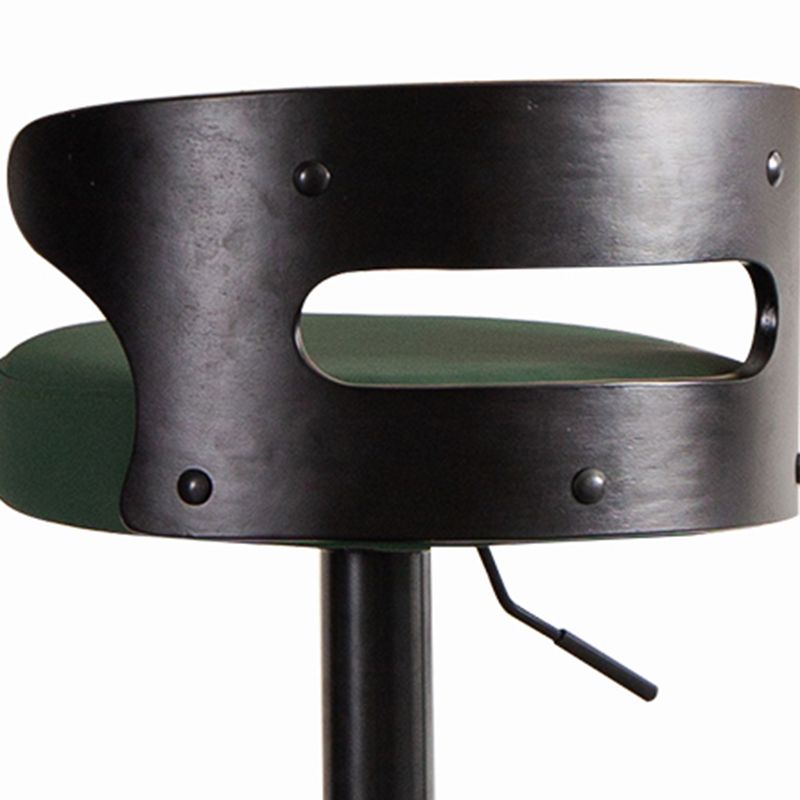Industrial Style Bar Stool Round Leather Seat with Adjustable Height for Counter Bar Clearhalo 'Bar Furniture' 'Bar Stools' 'bar_stools' 'furn' 'furn_bar_stools' 'furniture_bar_stools' 'Kitchen & Dining Furniture' 'kitchen&dining_furn' 'kitchen' 'kitchen_furn' Furniture' 1200x1200_a07da60b-5fb0-4914-8d86-70fb03f84e41