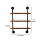 Industrial Style Bookshelf Wall Mounted Solid Wood Bookcase for Home Office Clearhalo 'Bookcases' 'furn' 'furn_bookcases' 'Furniture' 'furniture_bookcases' 'kitchen' 'kitchen_bookcases' 'Living Room Furniture' 'Office Furniture' 1200x1200_a07db2bf-2072-4e53-af7d-e7438505d1f5