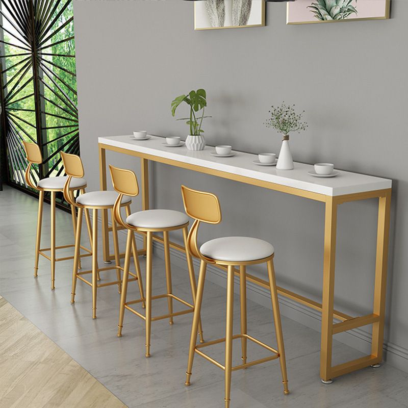 Glam Style Wooden Counter Table Rectangle Counter Table for Home Clearhalo 'Bar Furniture' 'Bar Tables' 'bar_tables' 'furn' 'furn_bar_tables' 'Furniture' 'Kitchen & Dining Furniture' 1200x1200_a07ea276-61a5-4d41-b680-35bb0f0181f4