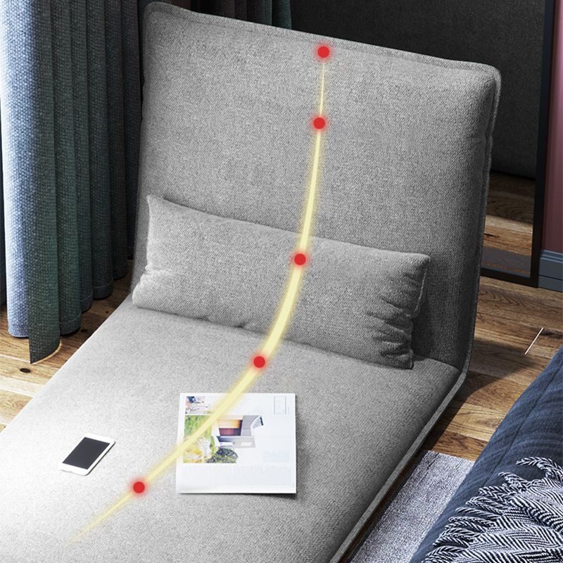 Chaise convertible en lin 25,6 "L x 25,6" W x 27,5 "H Chaise pour le salon