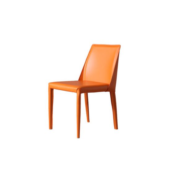 Contemporary Leather Chairs Set Kitchen Dining Room Solid Back Side Chair Clearhalo ' kitchen&dining_furn' 'Dining Chairs' 'Dining Tables & Seating' 'dining_chair' 'furn' 'furn_dining_chair' 'Furniture' 'furniture_dining_chair' 'Kitchen & Dining Furniture' 'kitchen' 1200x1200_a07f64ba-c974-4b58-bbba-ab210531efbf