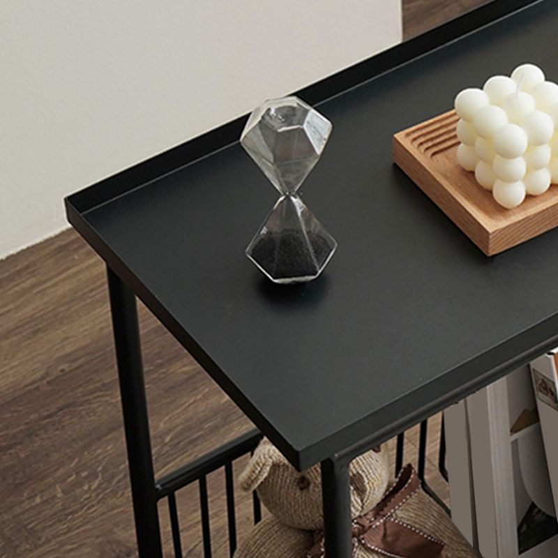 Tabella di fascia alta del vassoio contemporaneo 21.65 "tavolino in metallo alto