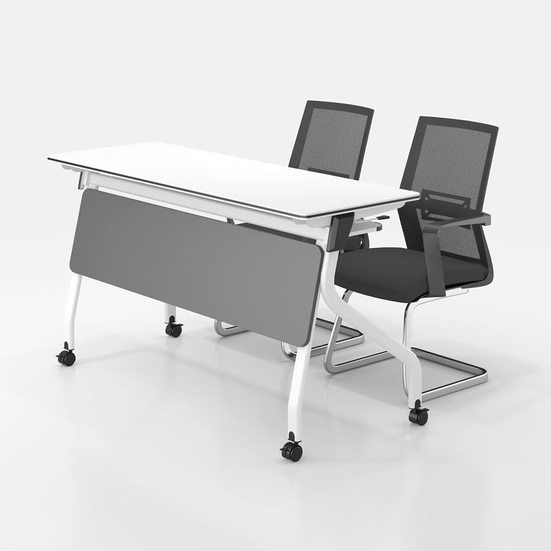 Manufactured Wood Top Writing Desk Folding Modern Desk with Caster Wheels Clearhalo 'furn' 'furn_office_desk' 'Furniture' 'Office Desks' 'Office Furniture' 'office_desk' 1200x1200_a080d4c3-94ae-4c76-96cc-123dd10a8adb