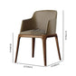 Contemporary Style Leather Chair Arm Parsons Chair with Wooden Legs for Dining Room Clearhalo ' kitchen&dining_furn' 'Dining Chairs' 'Dining Tables & Seating' 'dining_chair' 'furn' 'furn_dining_chair' 'Furniture' 'furniture_dining_chair' 'Kitchen & Dining Furniture' 'kitchen' 1200x1200_a080dd66-8be8-42a8-8e99-8da07a562bf4