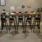 Industrial Bar Table Set 1/4/6/11 Pieces Solid Wood Pub Dining Set for Indoor Clearhalo 'Bar Furniture' 'furn' 'furn_home_bar_bar_sets' 'Furniture' 'Home Bars & Bar Sets' 'home_bar_bar_sets' 'Kitchen & Dining Furniture' 1200x1200_a082f6a2-ffbc-48d8-9356-6977b7270150