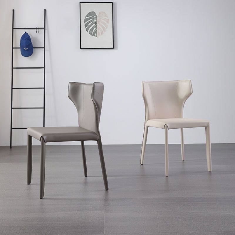 Sedia da pranzo moderna di alette per cucina con finitura opaca sedia