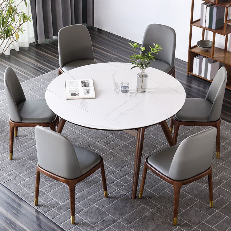 Moderne stijl gesinterde stenen eetgelegenheid hout 1/2/4/5/7 stukken eetgelegenheden voor eetruimtes