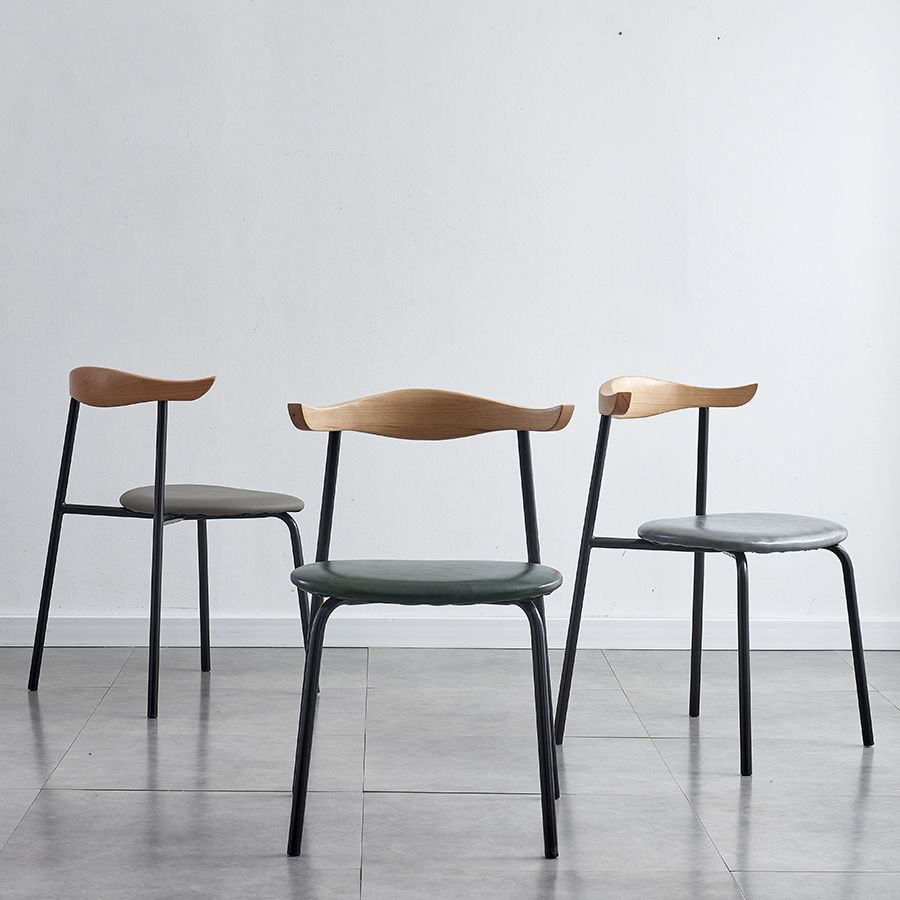 Contemporary Metal Dining Armless Chairs Open Back Dining Side Chair for Restaurant Clearhalo ' kitchen&dining_furn' 'Dining Chairs' 'Dining Tables & Seating' 'dining_chair' 'furn' 'furn_dining_chair' 'Furniture' 'furniture_dining_chair' 'Kitchen & Dining Furniture' 'kitchen' 1200x1200_a0890f5e-b771-4cc1-883a-3047c1659a81