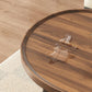 Modern Coffee or End Table Artificial Wood and Metal Coffee Table with 4 Legs