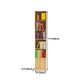 71"H x 9.45"W Bookcase Contemporary Style Closed Back Bookshelf for Home Office Clearhalo 'Bookcases' 'furn' 'furn_bookcases' 'Furniture' 'furniture_bookcases' 'Office Furniture' 1200x1200_a08a725e-f090-4822-8b2a-dd92c52e794c