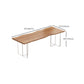 Rectangle Double Pedestal Dining Table Modern Wood Table for Dining Room Clearhalo 'Dining Tables & Seating' 'Dining Tables' 'dining_table' 'furn' 'furn_dining_table' 'Furniture' 'Kitchen & Dining Furniture' 1200x1200_a08a7b0e-794f-492e-a549-29f9a32379a2