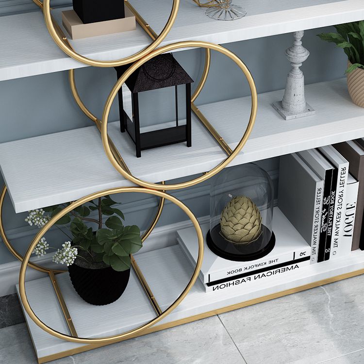 11.81"W Bookshelf Glam Style Open Back Bookcase for Office Study Room Home Clearhalo 'Bookcases' 'furn' 'furn_bookcases' 'Furniture' 'furniture_bookcases' 'kitchen' 'kitchen_bookcases' 'Living Room Furniture' 'Office Furniture' 1200x1200_a08cadd8-c6f5-4901-925a-7c274b0ea7de