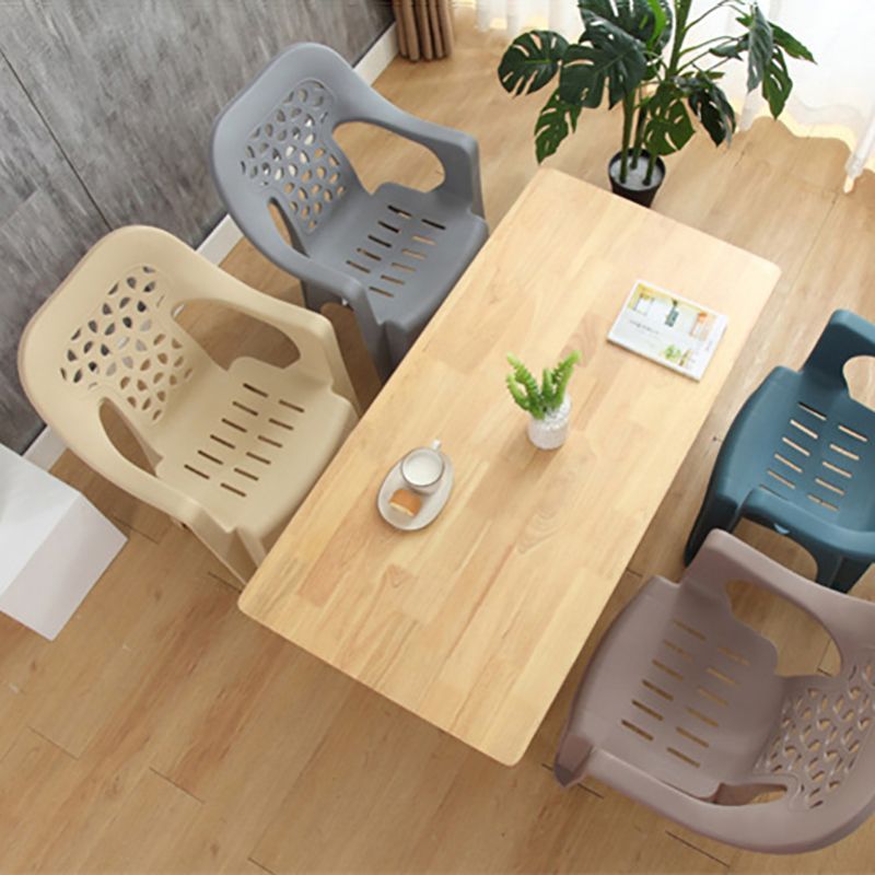 Contemporary Chair Dining Arm Chair for Kitchen with Plastic Legs Clearhalo 'Dining Chairs' 'Dining Tables & Seating' 'dining_chair' 'furn' 'furn_dining_chair' 'Furniture' 'furniture_dining_chair' 'Kitchen & Dining Furniture' 1200x1200_a08cd5aa-5c1d-4cc8-a73a-766ef401cf65
