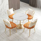 Glam Sintered Stone Dining Room Set with Gold Leg Dining Furniture for Home Use Clearhalo 'Dining Room Sets' 'Dining Tables & Seating' 'dining_room_set' 'furn' 'furn_dining_room_set' 'Furniture' 'furniture_dining_room_set' 'Kitchen & Dining Furniture' 'kitchen&dining_furn' 'kitchen' 1200x1200_a08da4d0-962a-4795-ac34-5eb66372bd92