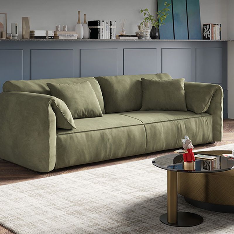 Stationary Fabric Living Room Pillow Top Arm Standard Green Settee Clearhalo 'furn' 'furn_sofas' 'Furniture' 'furniture_sofas' 'kitchen' 'kitchen_sofas' 'Living Room Furniture' 'Sofa' 'sofas' 1200x1200_a08dc37a-3213-4a48-9393-83e9b1601d56