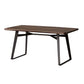 Double Pedestal Kitchen Table Industrial Solid Wood Dining Room Desk