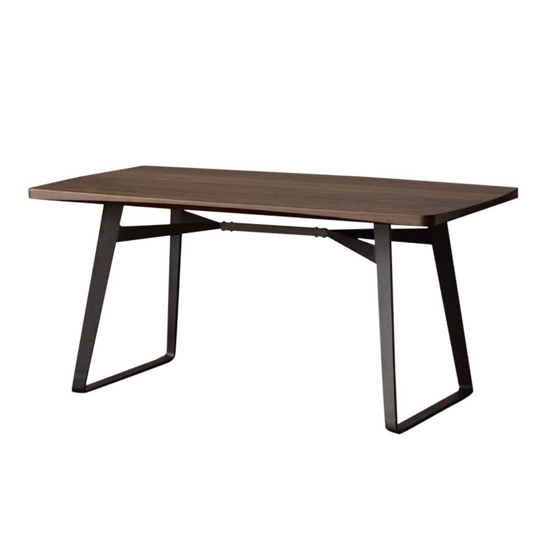 Double Pedestal Kitchen Table Industrial Solid Wood Dining Room Desk