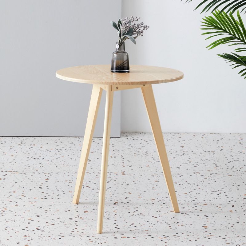Contemporary Style Wooden Round Top Side Table 3 Legs End Table Clearhalo 'Coffee & Accent Tables' 'End & Side Tables' 'end_side_tables' 'furn' 'furn_end_side_tables' 'Furniture' 'Living Room Furniture' 1200x1200_a08f9669-6d79-430b-92ca-702745e19f9c