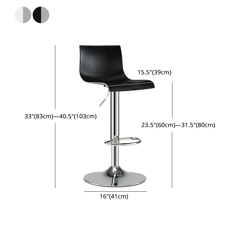 Industrial Style Bar-stool with Adjustable Height Metal Leg for Counter Bar Clearhalo 'Bar Furniture' 'Bar Stools' 'bar_stools' 'furn' 'furn_bar_stools' 'furniture_bar_stools' 'Kitchen & Dining Furniture' 'kitchen&dining_furn' 'kitchen' 'kitchen_furn' Furniture' 1200x1200_a08fba61-a9f8-4f89-9d16-7347979e1aaa