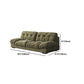 3/4-seater Modernism Suede Sofa 30.7" High Armless Sofa in Green