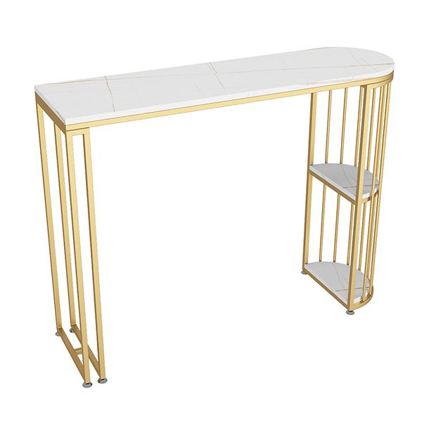 Mesa de pub con pedestal doble Mesa de bar especializada Glam para interior y sala de descanso