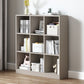 Engineered Wood Bookcase Horizontal Contemporary Standard Bookshelf