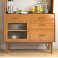 Stile moderno a buffet da pranzo a buffet in legno solido server buffet con 4-disegno